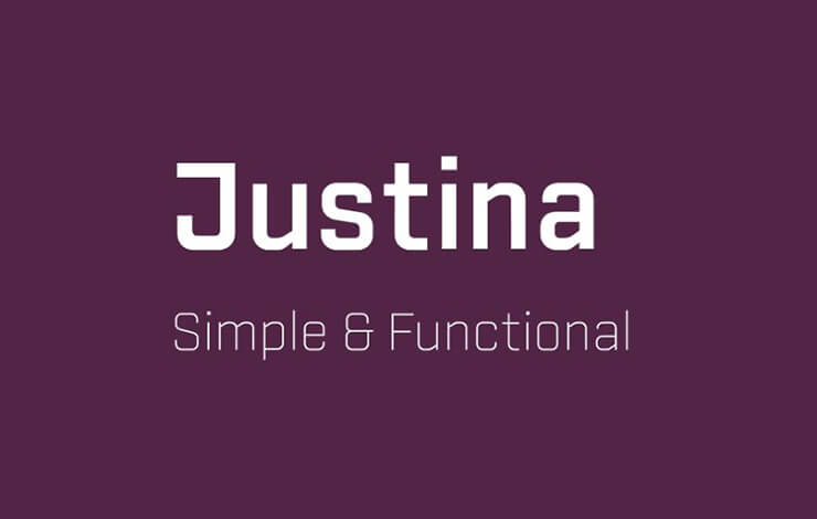 VTF Justina Black Hum Font Family Free Download