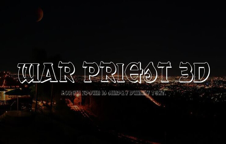 War Priest Font Free Download