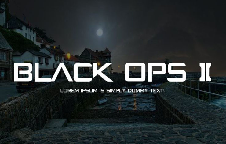 Black Ops II Font Free Download