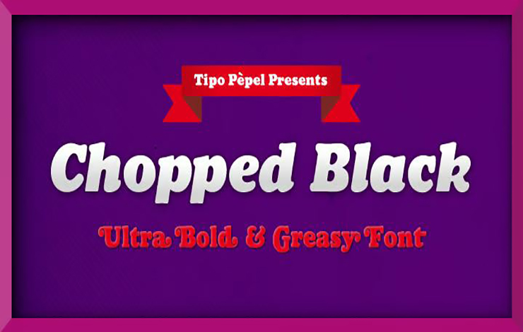 Chopped Black Font Family Free Download