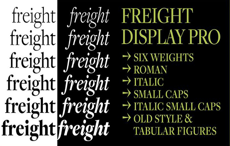 Freight Display Pro Font Family Download