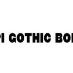 MPI Gothic Bold Font Family Free Download