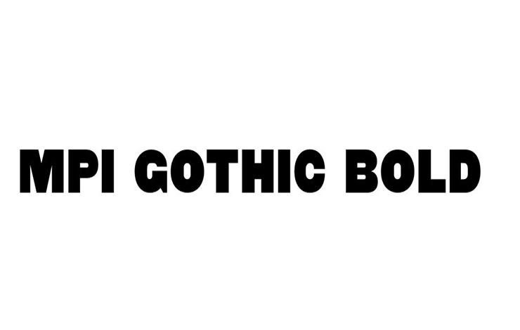 MPI Gothic Bold Font Family Free Download