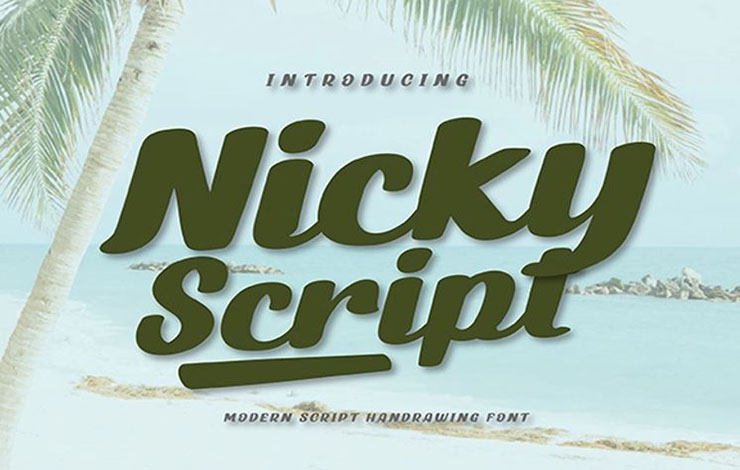 Nicky Script Font Family Free Download