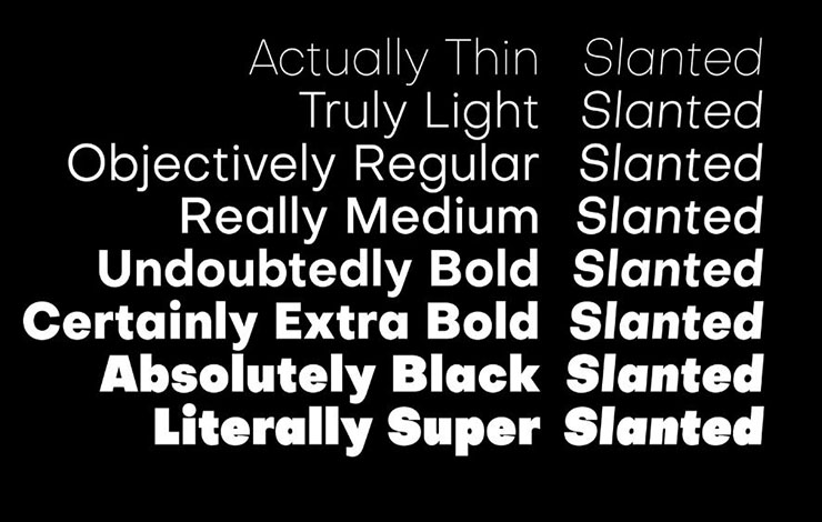 Objectivity Font Family Download