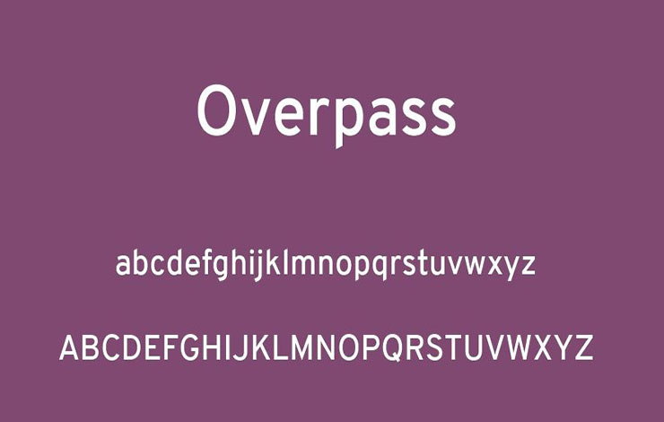 Overpass Font Free Download