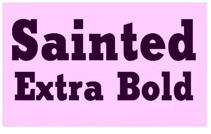 Sainted Extra Bold Font Family Free Download
