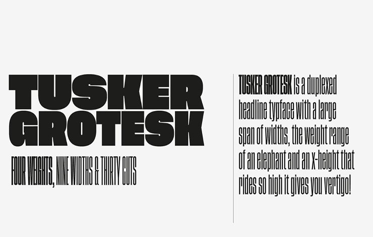 Tusker Grotesk Font Free Download