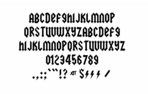 AC/DC Font Free Download - Font Sonic