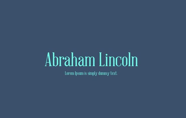 Abraham Lincoln Font Family Free Download