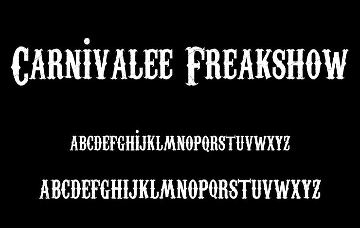 Carnivalee Freakshow Font Free Download