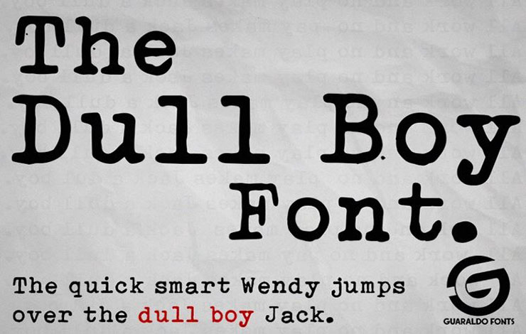 Dull Boy Font Free Download