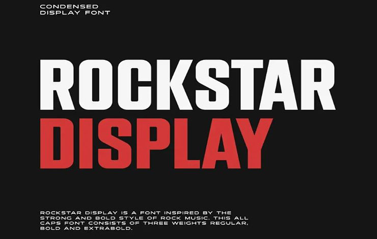 Rockstar Display Font Family Free Download