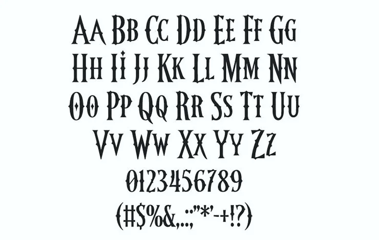 Wednesday Addams Font Free Download - Letroot