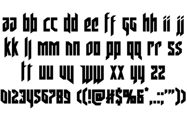 Wolfenstein Font Family Download